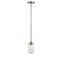 Z-Lite Delaney 1 Light Mini Pendant, Brushed Nickel & Clear 471MP-BN - alternate 4
